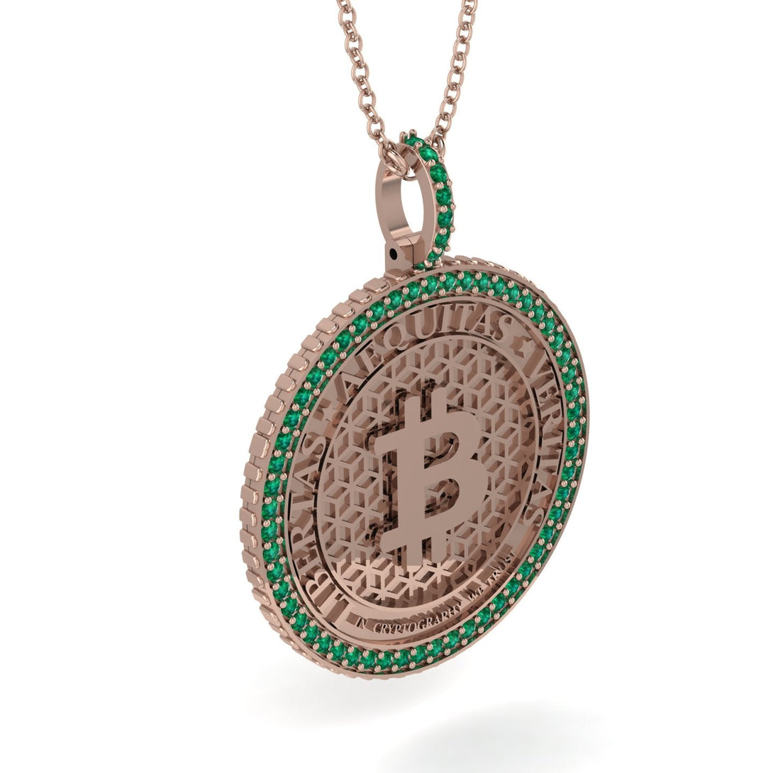 Bitcoin Emerald Necklace - Cooper No. 14