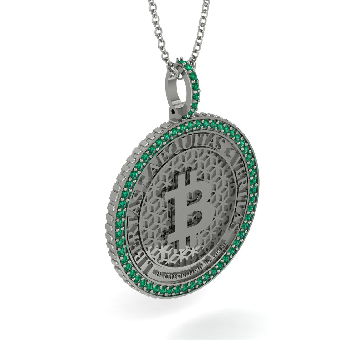 Bitcoin Emerald Necklace - Cooper No. 18