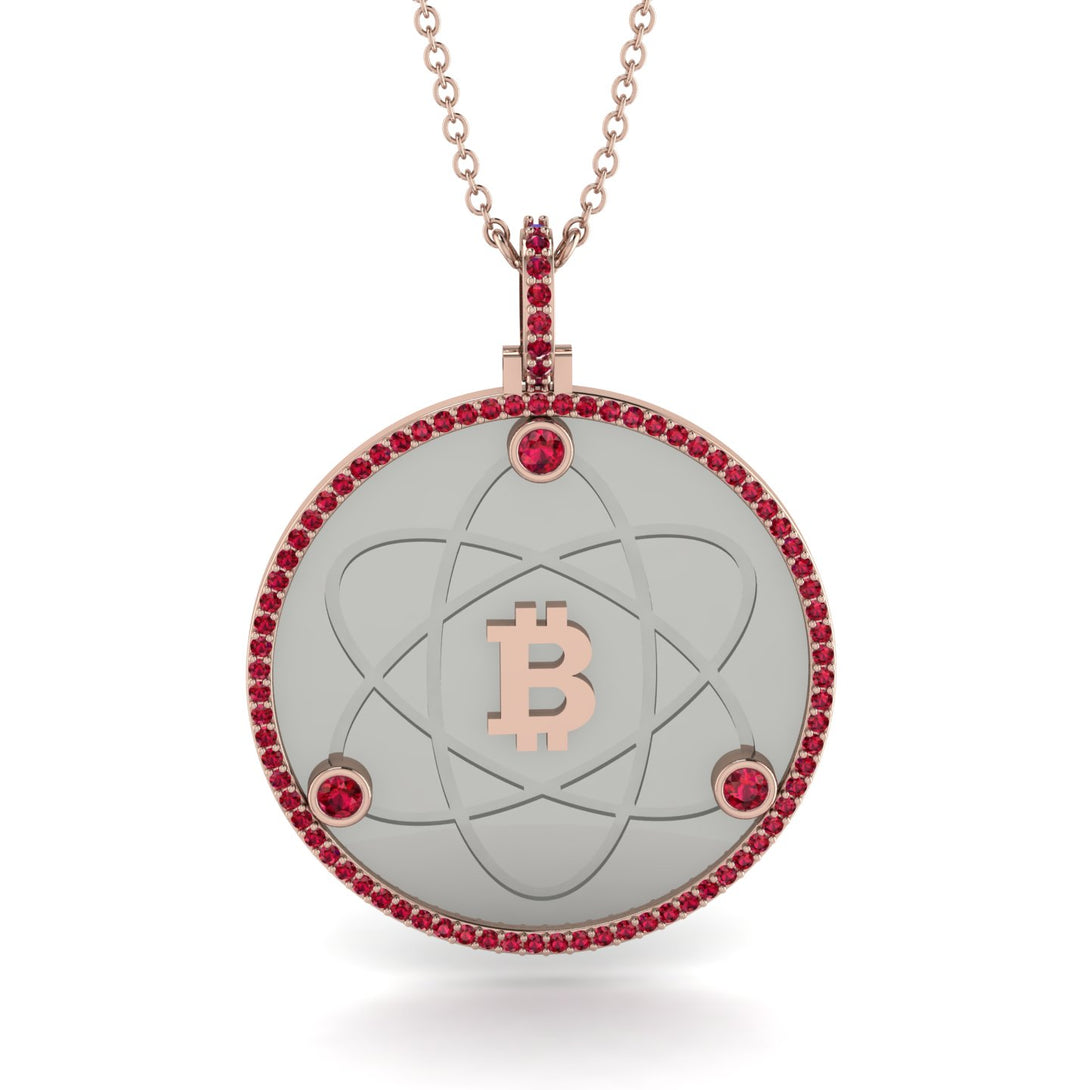 Bitcoin Ruby Atom Necklace - Kingston No. 35