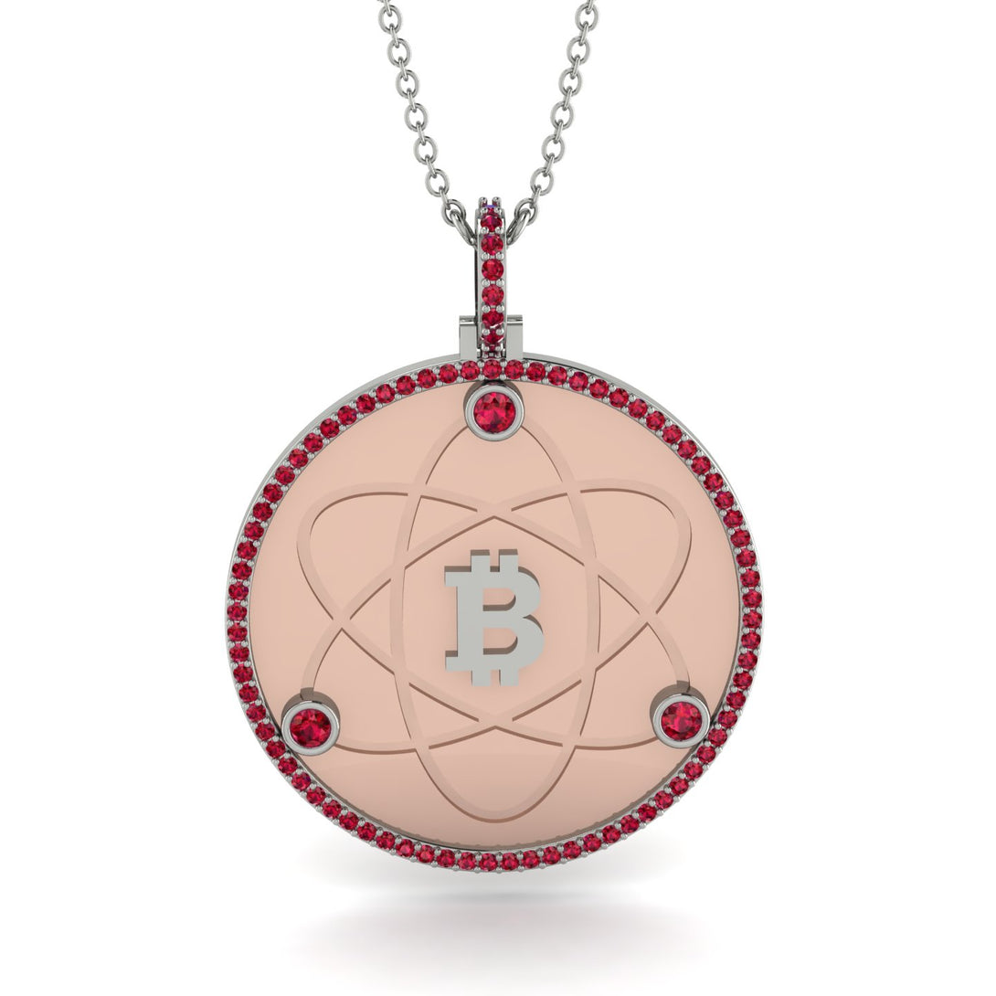 Bitcoin Ruby Atom Necklace - Kingston No. 33