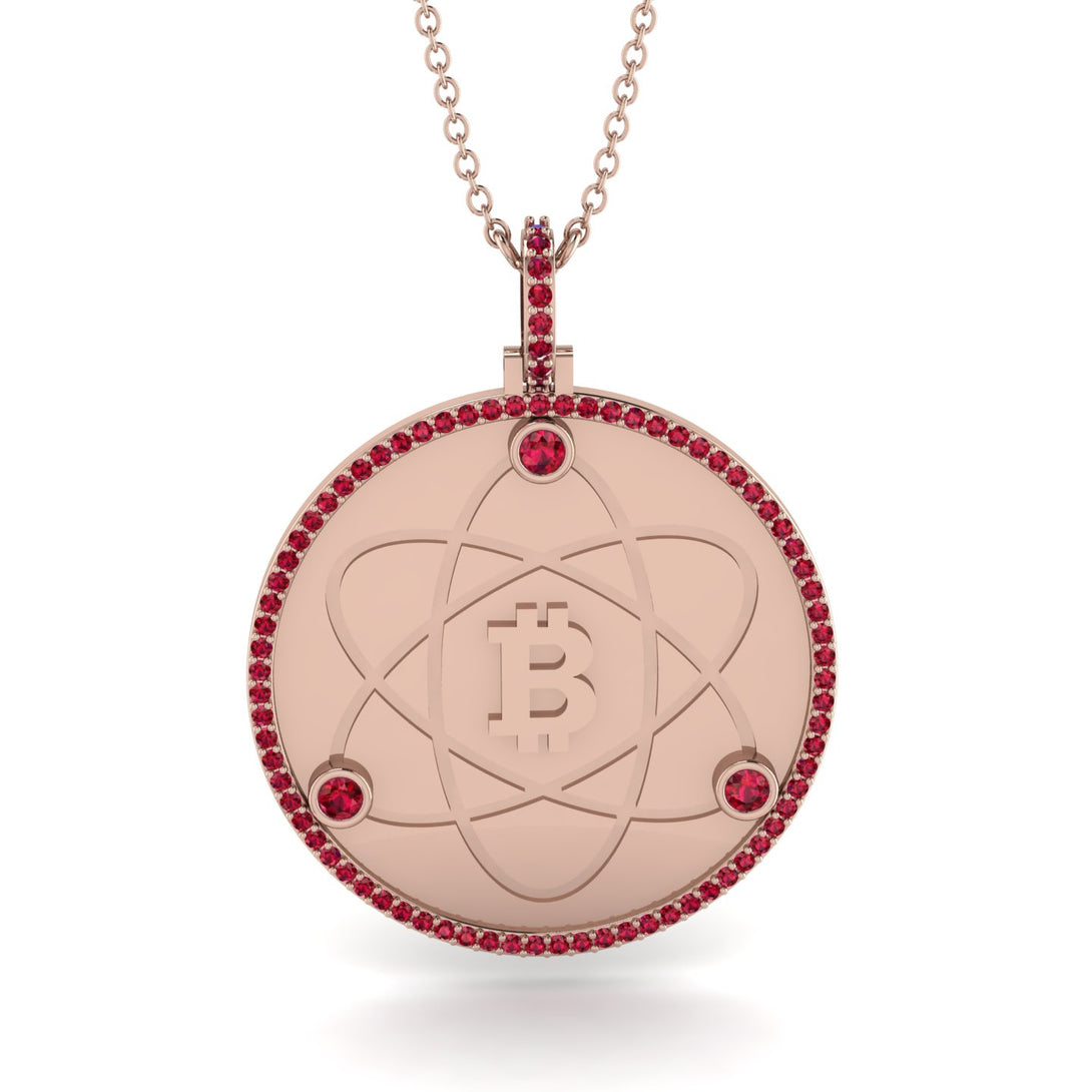 Bitcoin Ruby Atom Necklace - Kingston No. 32