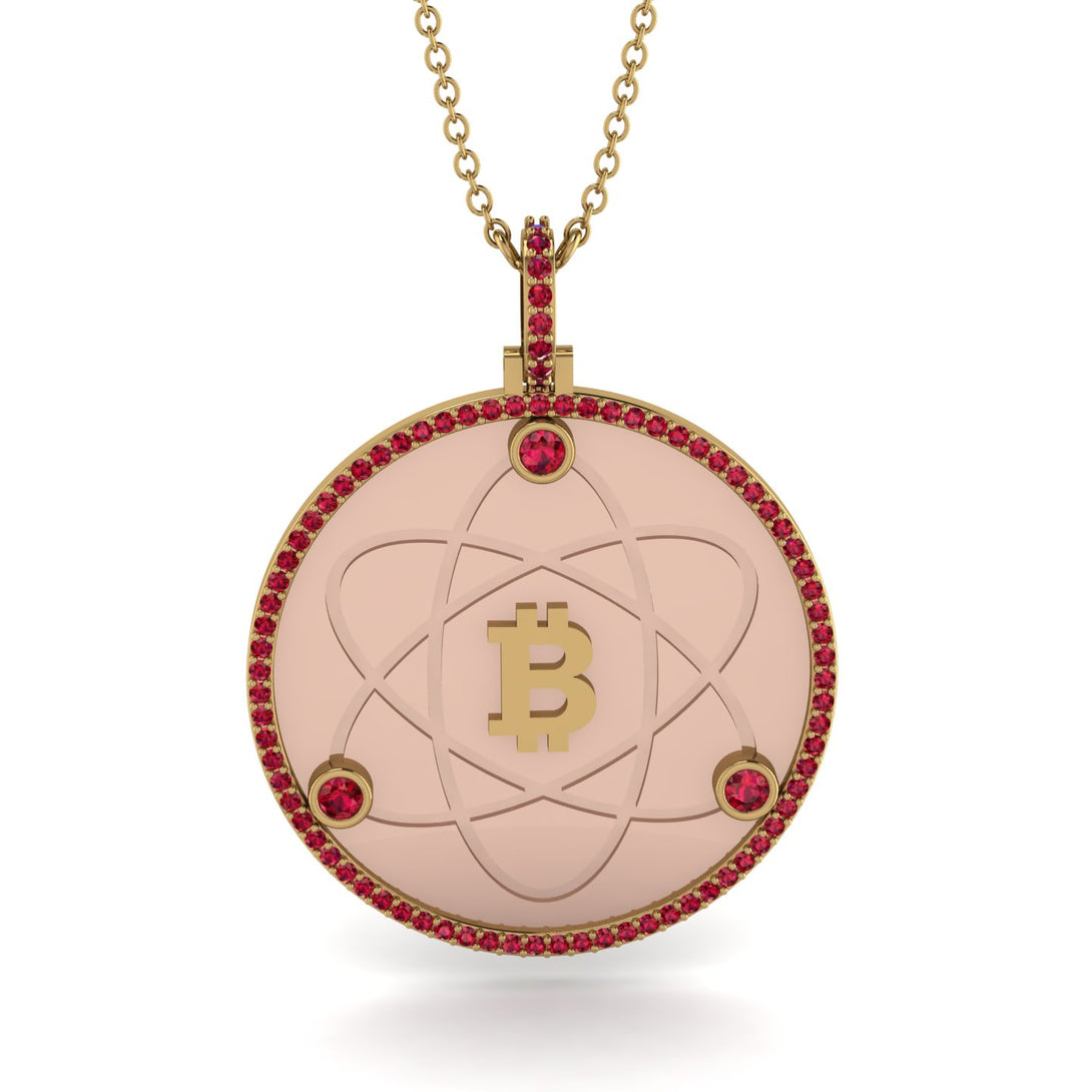 Bitcoin Ruby Atom Necklace - Kingston No. 31