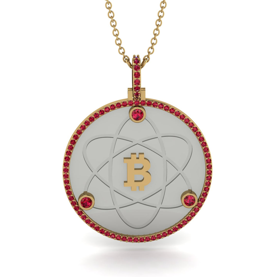 Bitcoin Ruby Atom Necklace - Kingston No. 34