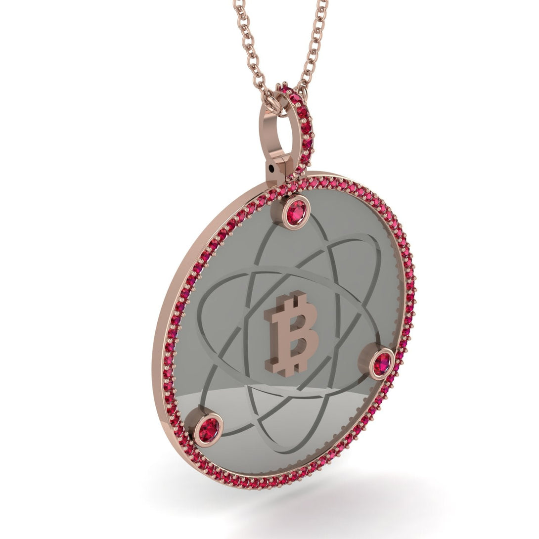 Bitcoin Ruby Atom Necklace - Kingston No. 35