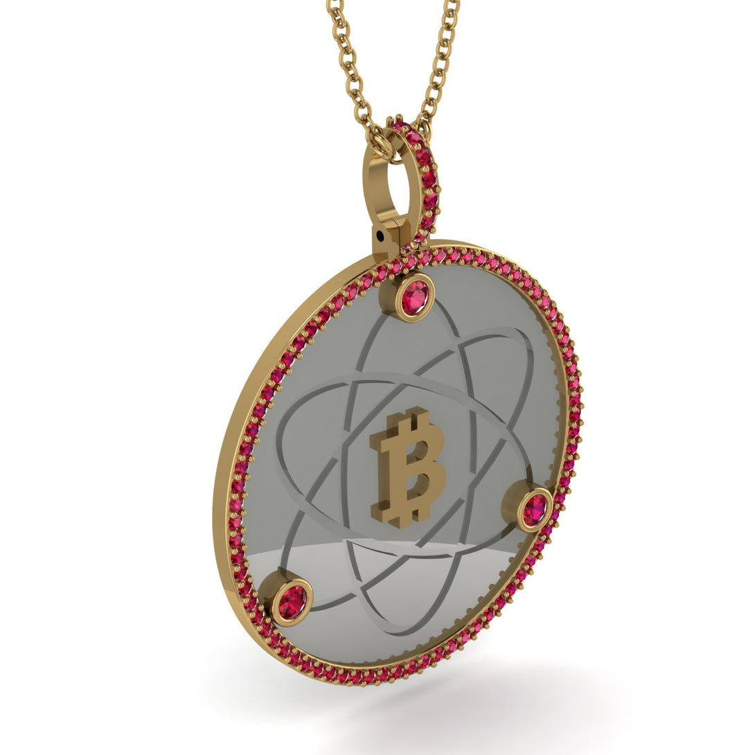 Bitcoin Ruby Atom Necklace - Kingston No. 34