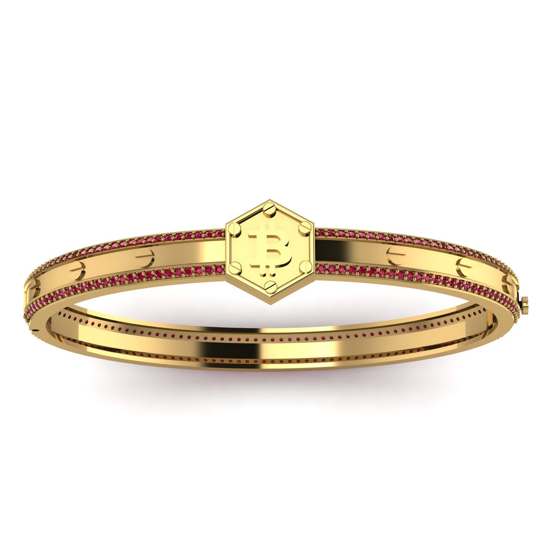 Bitcoin Ruby Bracelet - Wesley No. 28