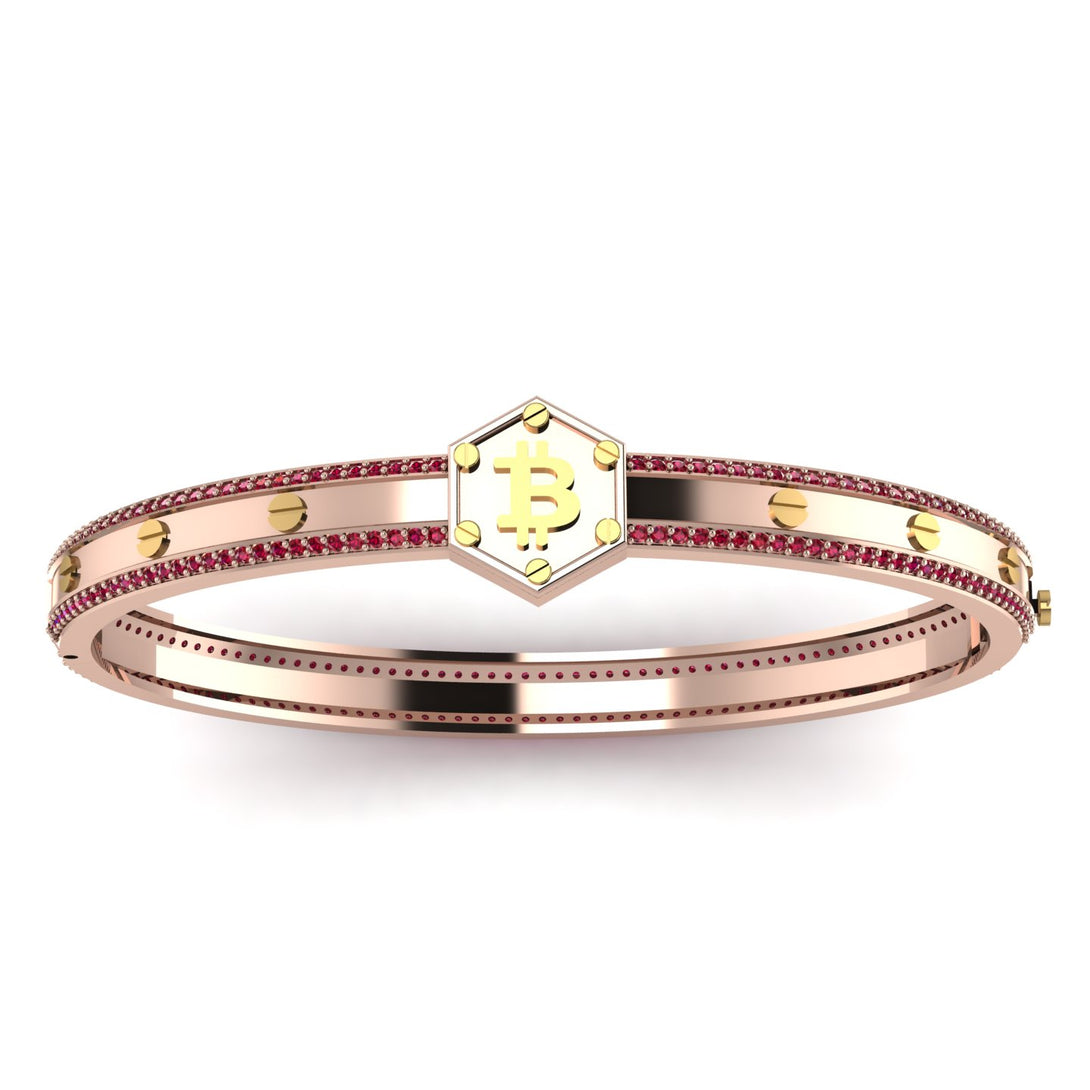 Bitcoin Ruby Bracelet - Wesley No. 29