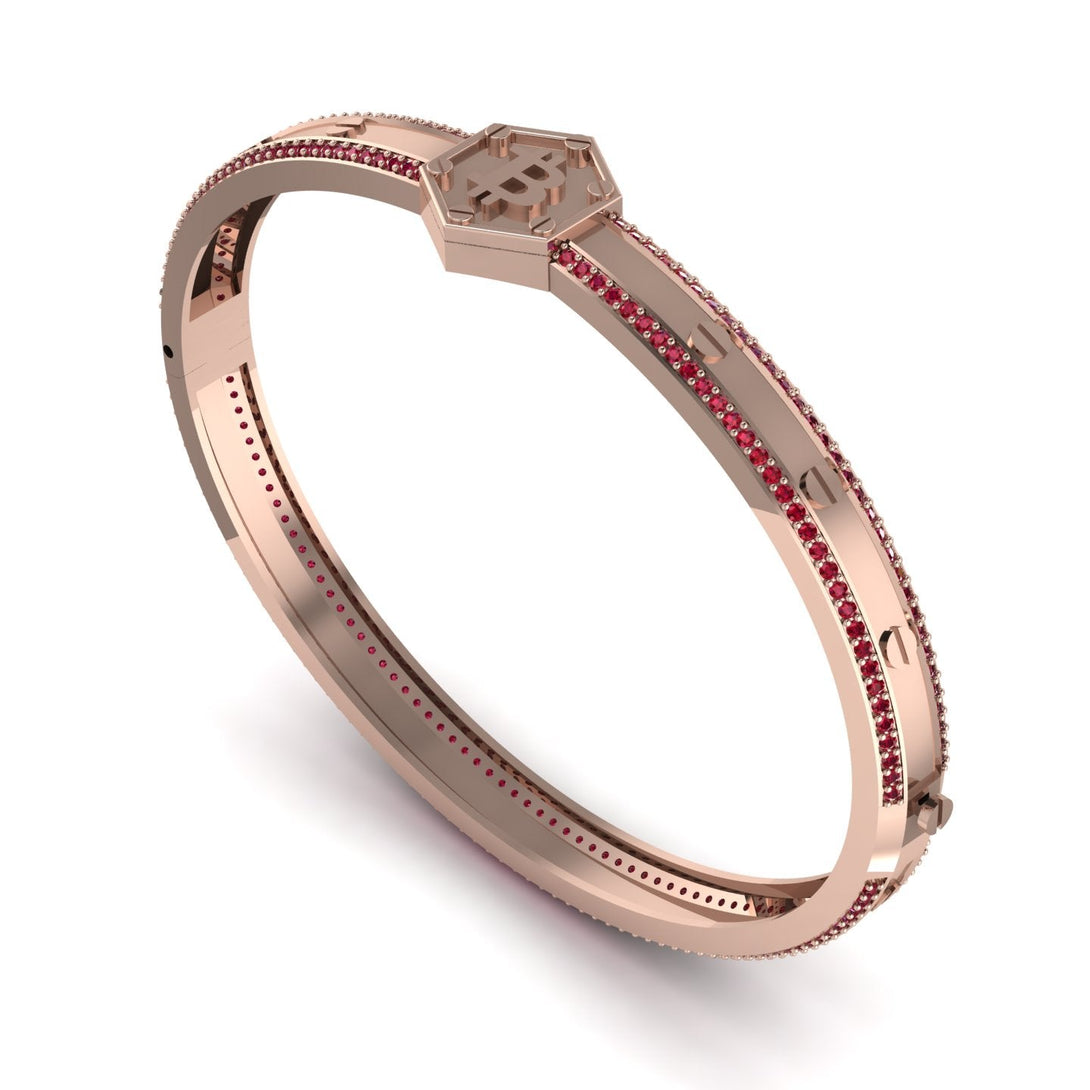 Bitcoin Ruby Bracelet - Wesley No. 32