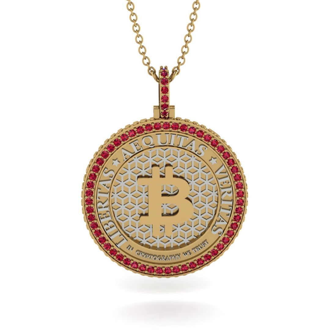 Bitcoin Ruby Necklace - Cooper No. 34