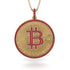 Bitcoin Ruby Round Pendant - Easton No. 31