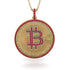 Bitcoin Ruby Round Pendant - Easton No. 34