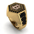 Bitcoin Black Diamond Signet Ring - Axel No. 22 image 1