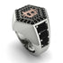 Bitcoin Black Diamond Signet Ring - Axel No. 24 image 1