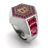 Bitcoin Ruby Signet Ring - Axel No. 30