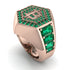 Bitcoin Emerald Signet Ring - Axel No. 14