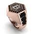 Bitcoin Black Diamond Signet Ring - Axel No. 26