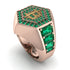 Bitcoin Emerald Signet Ring - Axel No. 11