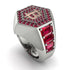 Bitcoin Ruby Signet Ring - Axel No. 33