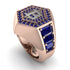 Bitcoin Sapphire Signet Ring - Axel No. 44