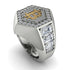 Bitcoin Diamond Signet Ring - Axel No. 3