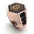 Bitcoin Black Diamond Signet Ring - Axel No. 20 image 1