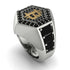 Bitcoin Black Diamond Signet Ring - Axel No. 21