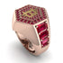 Bitcoin Ruby Signet Ring - Axel No. 29