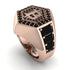 Bitcoin Black Diamond Signet Ring - Axel No. 23