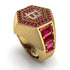 Bitcoin Ruby Signet Ring - Axel No. 31