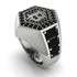 Bitcoin Black Diamond Signet Ring - Axel No. 27