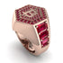 Bitcoin Ruby Signet Ring - Axel No. 32