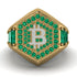 Bitcoin Emerald Signet Ring - Axel No. 16