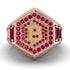 Bitcoin Ruby Signet Ring - Axel No. 29