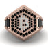 Bitcoin Black Diamond Signet Ring - Axel No. 26 image 2