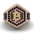 Bitcoin Black Diamond Signet Ring - Axel No. 20 image 2