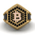 Bitcoin Black Diamond Signet Ring - Axel No. 22 image 2