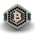 Bitcoin Black Diamond Signet Ring - Axel No. 24 image 2