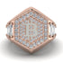 Bitcoin Diamond Signet Ring - Axel No. 8