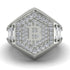 Bitcoin Diamond Signet Ring - Axel No. 9