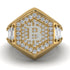 Bitcoin Diamond Signet Ring - Axel No. 7