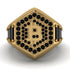 Bitcoin Black Diamond Signet Ring - Axel No. 19