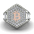Bitcoin Diamond Signet Ring - Axel No. 6