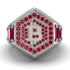 Bitcoin Ruby Signet Ring - Axel No. 36