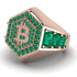 Bitcoin Emerald Signet Ring - Axel No. 14