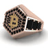 Bitcoin Black Diamond Signet Ring - Axel No. 20