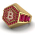 Bitcoin Ruby Signet Ring - Axel No. 31