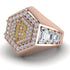 Bitcoin Diamond Signet Ring - Axel No. 2
