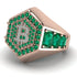 Bitcoin Emerald Signet Ring - Axel No. 17