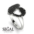 Black Diamond Heart With Missing Piece - Camille No. 9