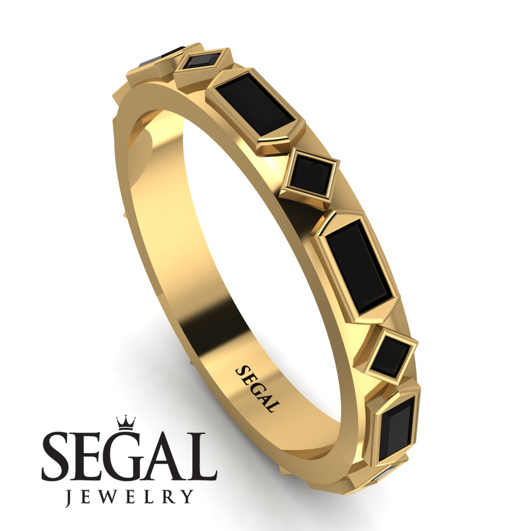 Black Diamond Baguette & Princess Eternity Band - Andrea No. 37